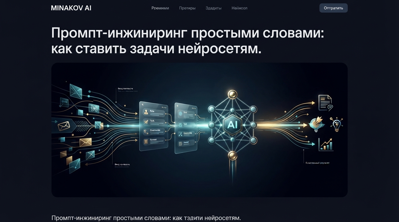 Внутренняя иллюстрация к статье: Промпт-инжиниринг простыми словами: как ставить задачи нейросетям