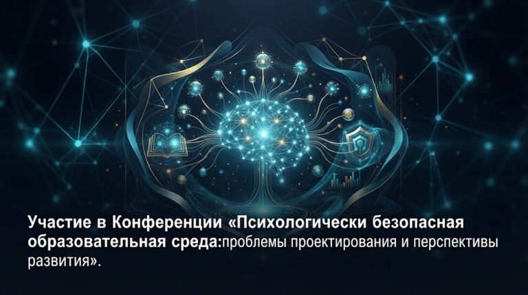 Обложка к статье: Участие в Конференции «Психологически безопасная образовательная среда: проблемы проектирования и перспективы развития»
